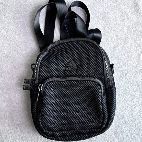 Adidas Concert Festival Weekend Small Black Mini Backpack NWOT - Picture 1 of 6